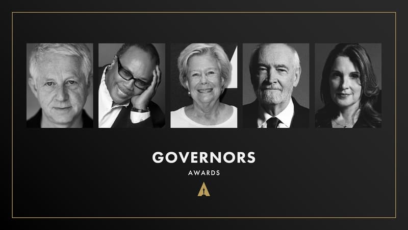 THE ACADEMY TO HONOR RICHARD CURTIS, QUINCY JONES, JULIET TAYLOR, MICHAEL G. WILSON & BARBARA BROCCOLI AT 15TH GOVERNORS AWARDS. Photo: The Academy