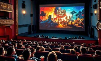 Representational Image of a Movie Theater Created with Meta AI Image Generator.